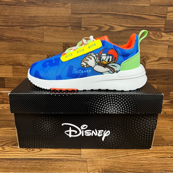 Adidas Racer TR21 Donald Duck Toddler Blue Sneakers #644 - Picture 3 of 7